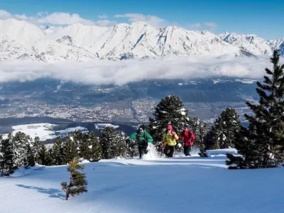 Schneeschuhwandern am Glungezer